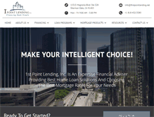 Tablet Screenshot of firstpointlending.net